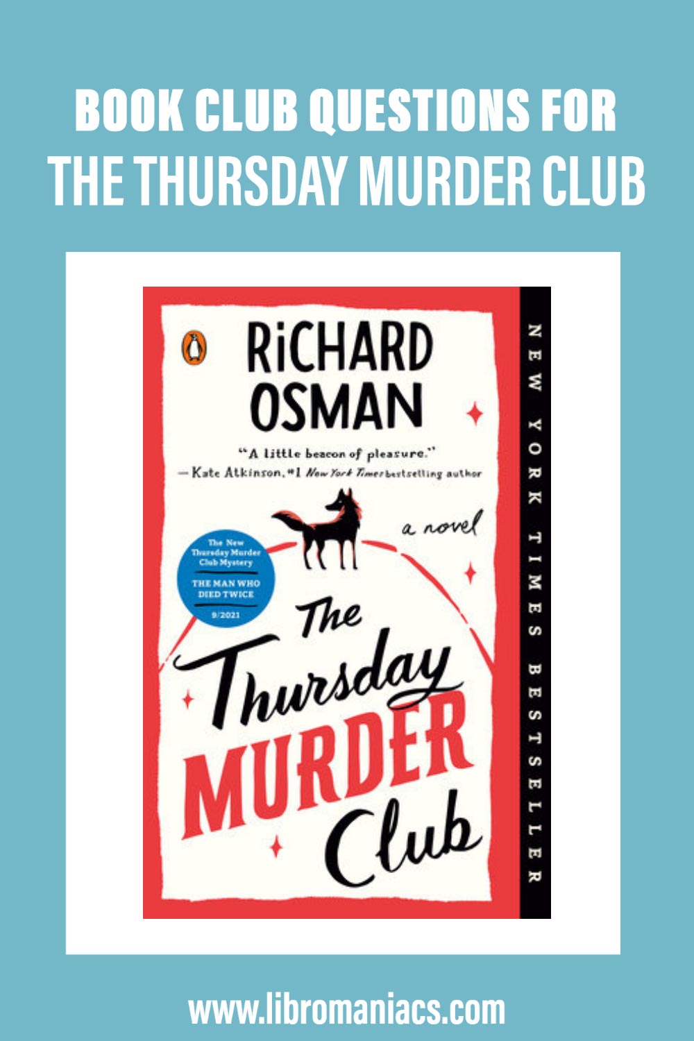 Book club questions for The Thursday Murder Club