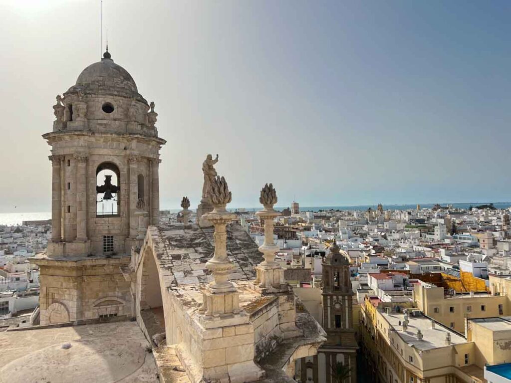 Cadiz Spain city view from cathedral