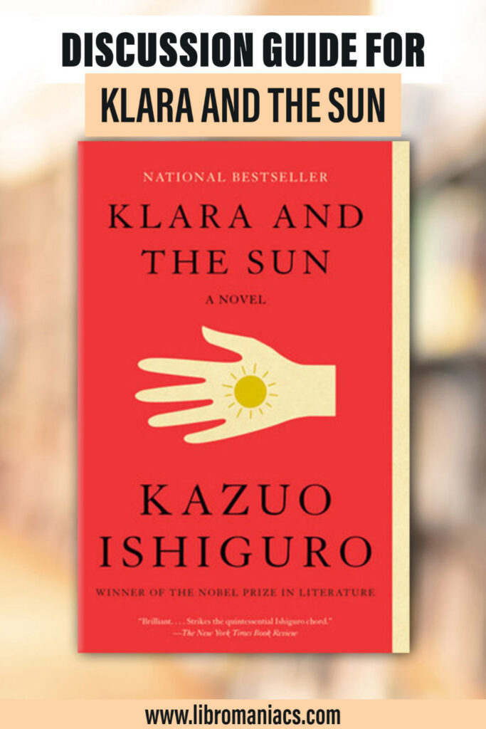 Klara and the Sun discussion guide with book cover