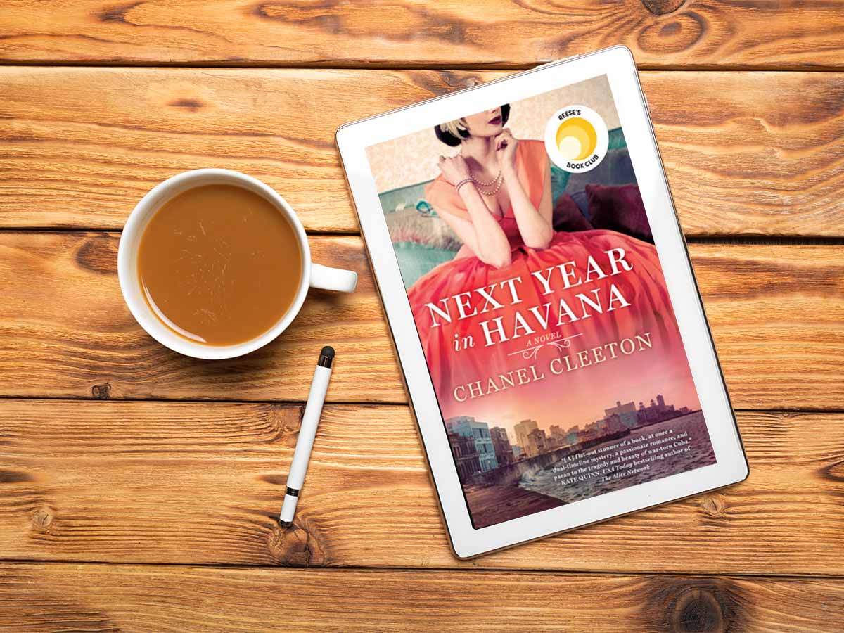 Next Year in Havana book club questions with book cover and coffee cup