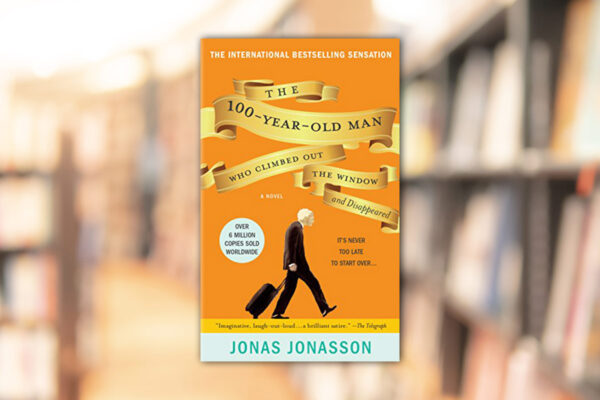 The 100 Year Old Man Who Climbed Out the Window and Disappeared book club questions. with book cover