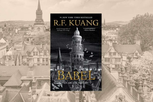 Babel book club questions, with book cover and Oxford University.