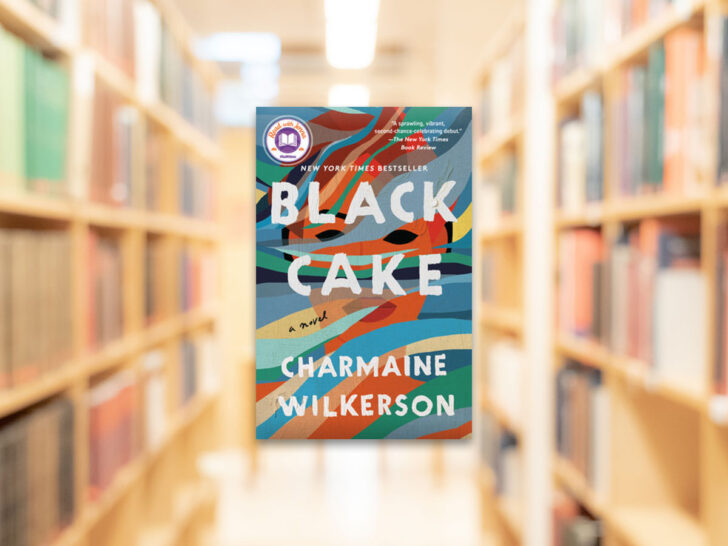 Black Cake book club questions, with book cover.