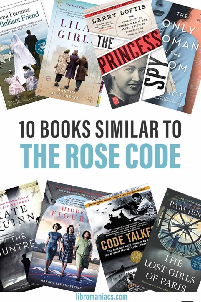 10 Books similar to The Rose Code, with book covers.