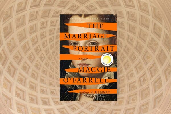 The Marriage Portrait book club questions, with book cover.