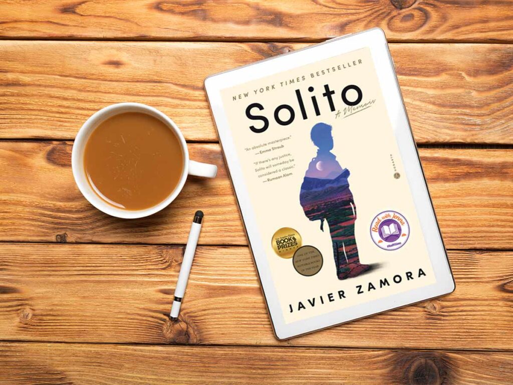 Solito book club questions, with book cover and coffee mug.