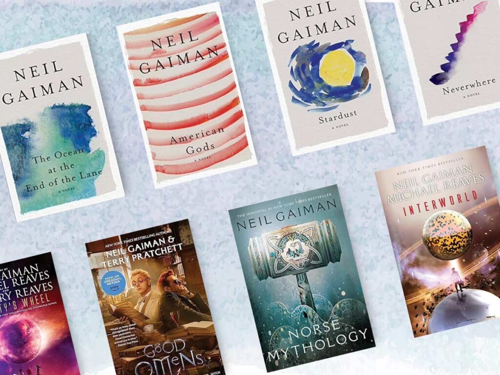 Best Neil Gaiman books, with book cover.