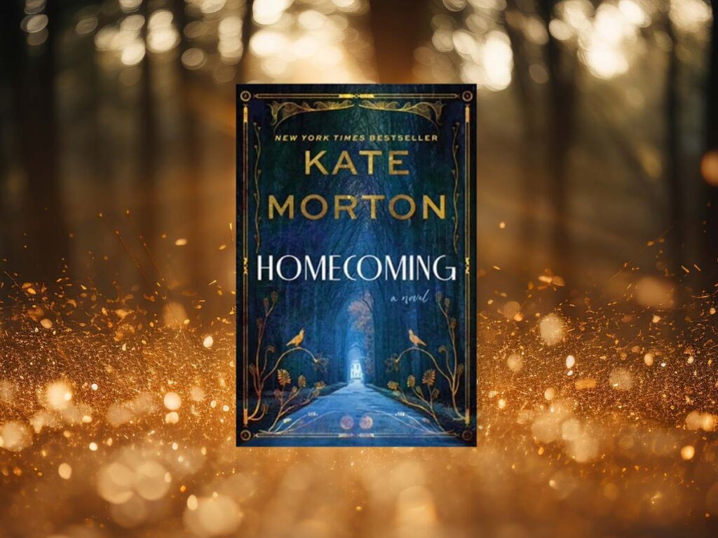 Homecoming book club questions, with book cover.