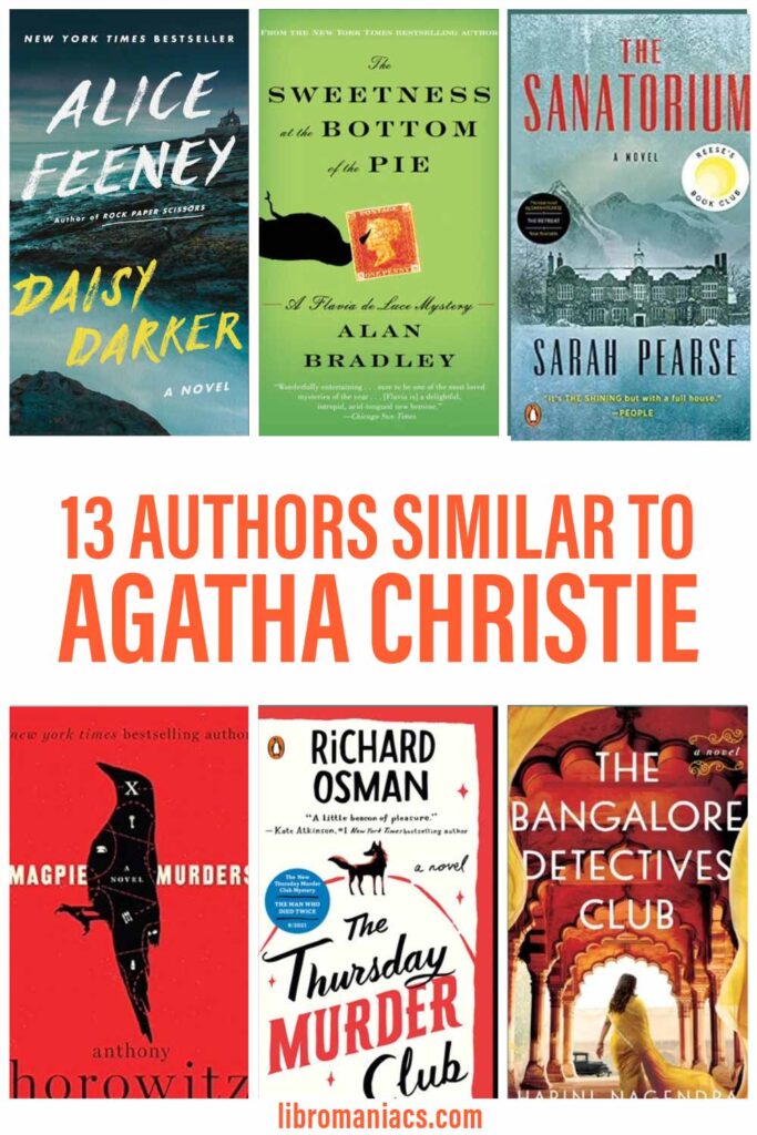 13 authors similar to Agatha Christie.