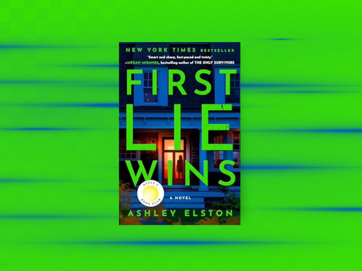 First Lie Wins Book Club Questions, with book cover.