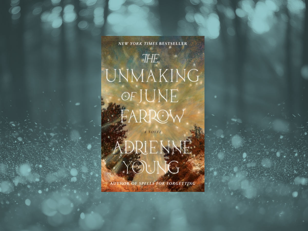 The Unmaking of June Farrow book club questions, with book cover.